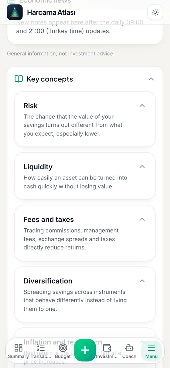 Coach and financial know-how