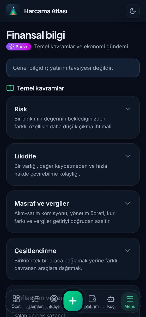 Koç ve finansal bilgi