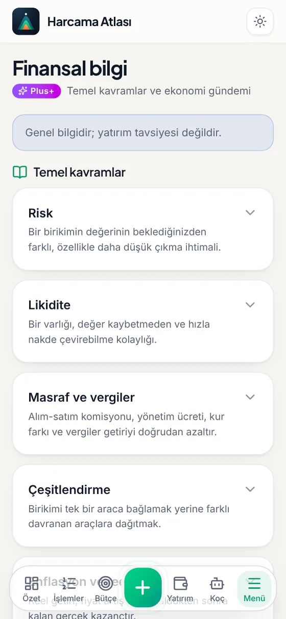 Koç ve finansal bilgi